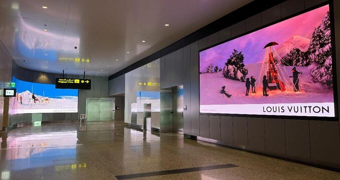 卡塔爾多哈機場廣告